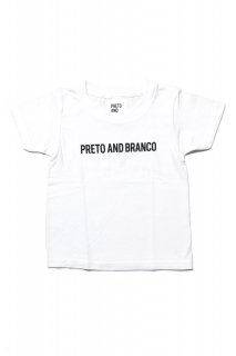 PRETO AND BRANCO■ORIGINAL KIDS TEE (WHITE)