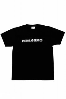 PRETO AND BRANCO■ORIGINAL TEE (BLACK)