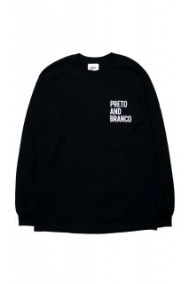 <img class='new_mark_img1' src='https://img.shop-pro.jp/img/new/icons47.gif' style='border:none;display:inline;margin:0px;padding:0px;width:auto;' />PRETO AND BRANCOORIGINAL LONG SLEEVE TEE (BLACK)