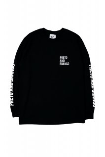 <img class='new_mark_img1' src='https://img.shop-pro.jp/img/new/icons47.gif' style='border:none;display:inline;margin:0px;padding:0px;width:auto;' />PRETO AND BRANCO■ORIGINAL LONG SLEEVE TEE (BLACK)