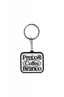 PRETO AND BRANCO × KIKUNO■RUBBER KEY RING (BLACK)