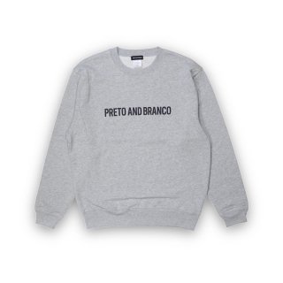 <img class='new_mark_img1' src='https://img.shop-pro.jp/img/new/icons47.gif' style='border:none;display:inline;margin:0px;padding:0px;width:auto;' />PRETO AND BRANCO■ORIGINAL SWEAT (GRAY)