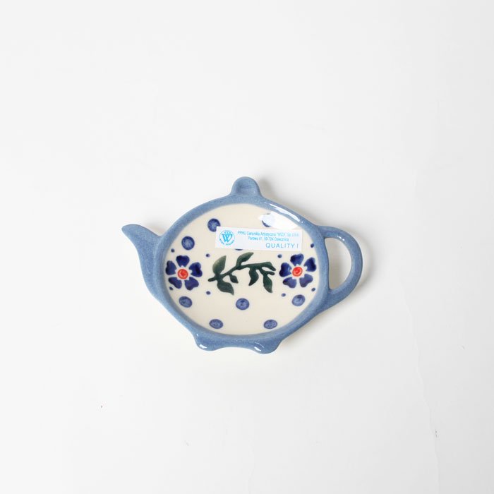 ポーリッシュポタリー WIZA社製 ティーバッグトレイPolish Pottery Boleslawiec Wiza Tea bag tray