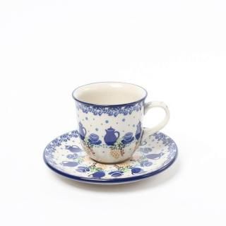 ポーリッシュポタリー マグ ソーサーセット 大 ポーランド食器 ツェラミカ Ceramika Artystyzna 【正規取扱店】ポーリッシュポタリー