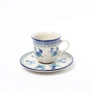 Polish Pottery - POLISH POTTERY ポーリッシュポタリー カップ&amp;ソーサー 2個セット ポーリッシュポタリー ツェラミカ アルティスティチナ社製