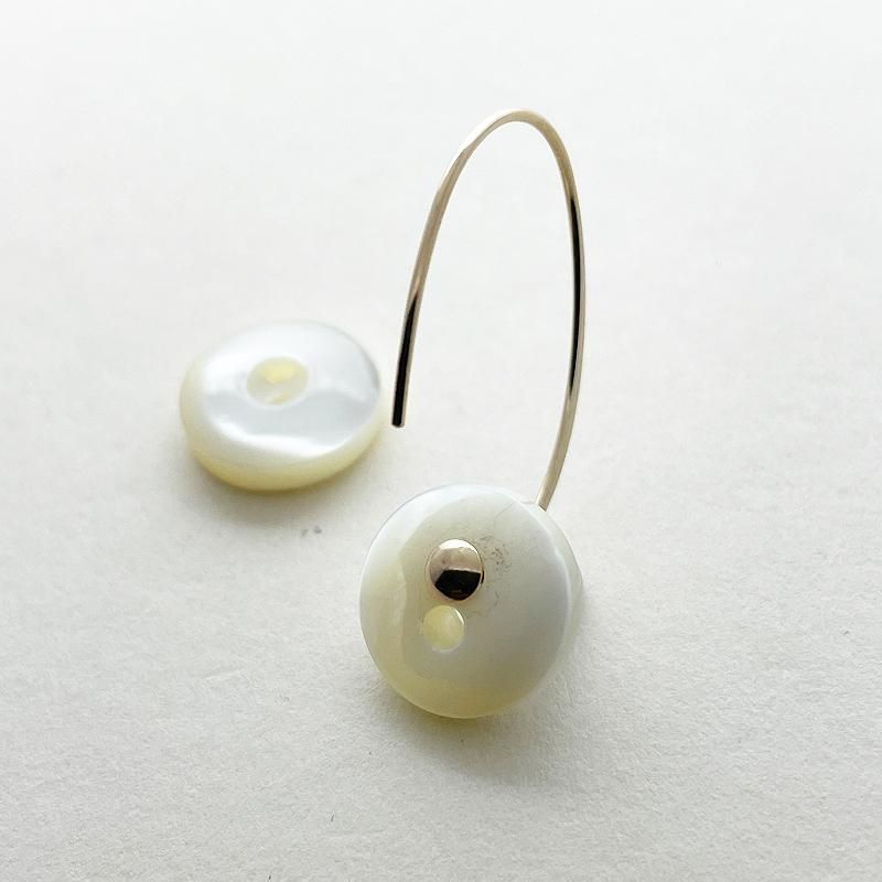 CO-オリジナル ボタン付替えピアス Kurun K10製 ゴールド コー CO-オリジナル】ボタン付替えピアス kurun（K10製）