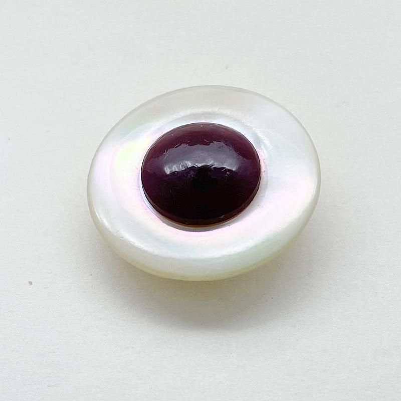 提案（シェル）アンティークボタン㉛ 4個】シェル入り ヴィンテージ風 デザイン ボタン レトロ