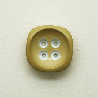 ヴィンテージプラスチックボタン（ベージュ×ホワイト）