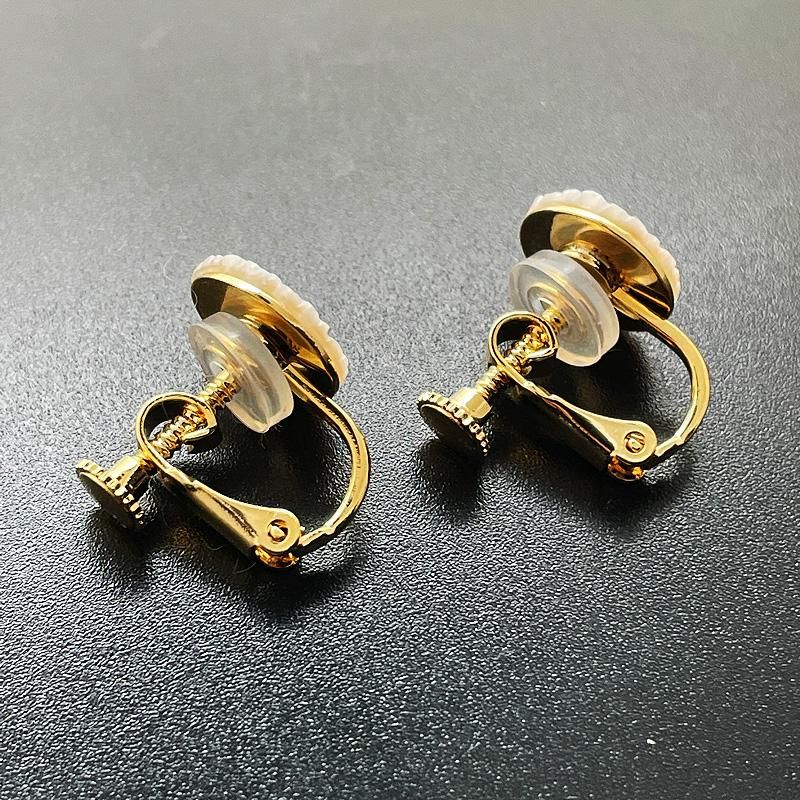 ベツレヘムパール 白蝶貝 ドロップ 透かし イヤリング
