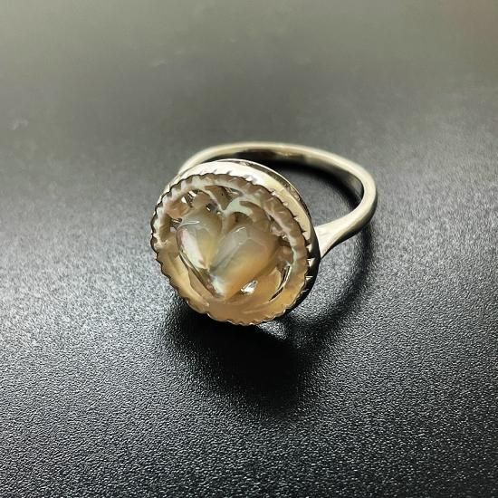 ベツレヘムパールリング　　15号 ベツレヘムパール Tiny Heart 15mm（シルバーリング）