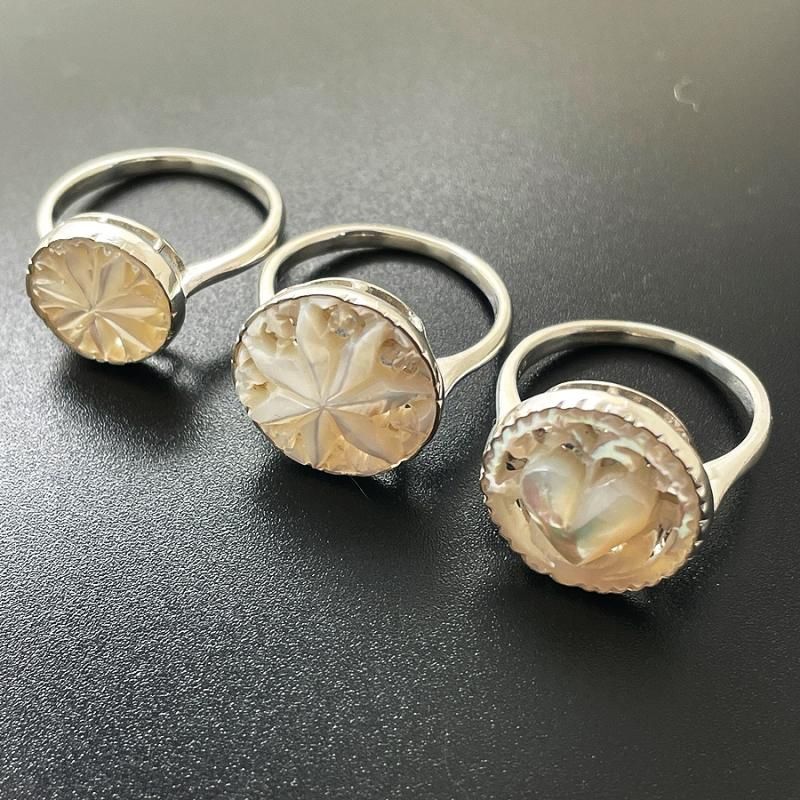 ベツレヘムパール Tiny Heart 15mm（シルバーリング）