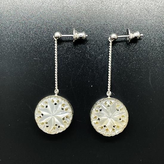 ベツレヘムパール　イヤリング　マザーオブパール　イスラエル ベツレヘムパール Tiny Star 15mm（イヤリング、ピアス）