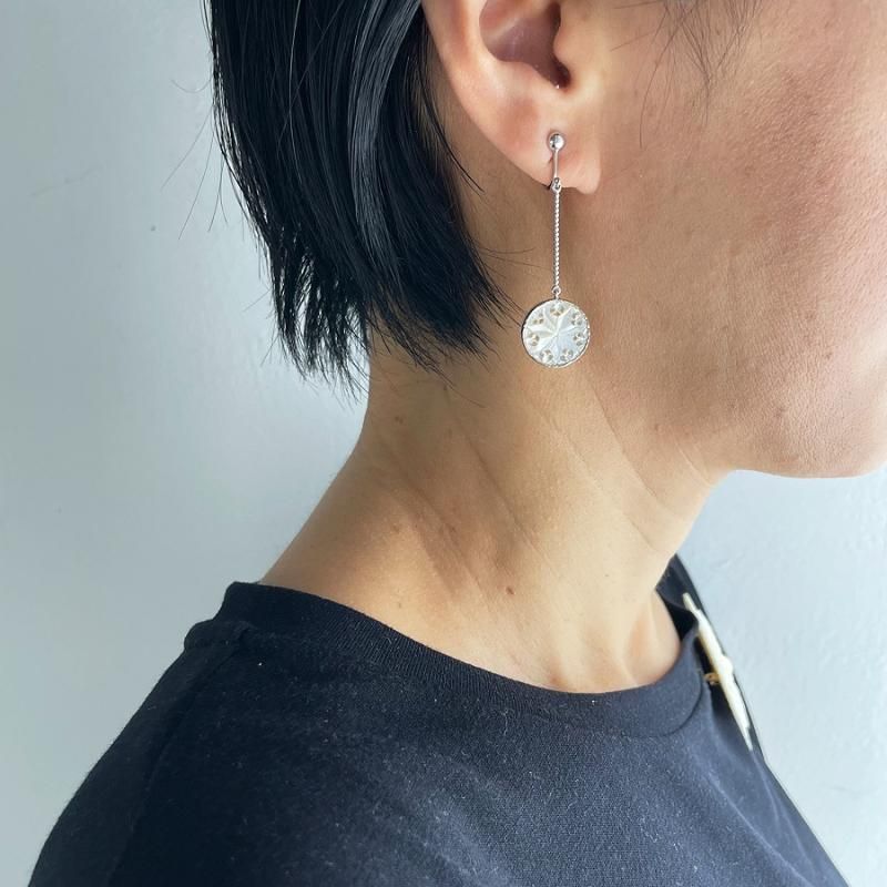 ベツレヘムパール　イヤリング　マザーオブパール　イスラエル ベツレヘムパール Tiny Star 15mm（イヤリング、ピアス）