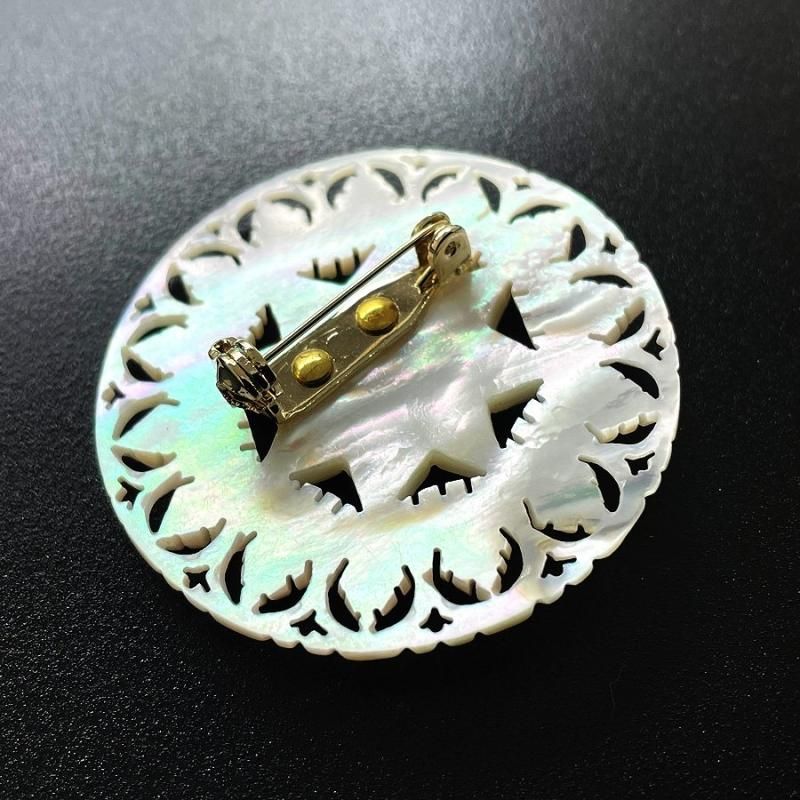 ヴィンテージベツレヘムパール 八芒星ブローチ せかほし ヴィンテージベツレヘムパール 八芒星ブローチ せかほし