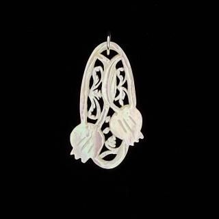 ヴィンテージ ベツレヘムパール プレート 鹿 シカ ベツレヘムパール｜ CO-（コー）| アンティークボタン