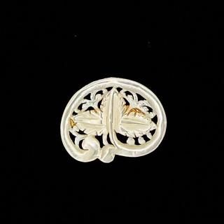 ヴィンテージベレヘムパールボタン　羽ばたく鳩 ヴィンテージベレヘムパールボタン 羽ばたく鳩