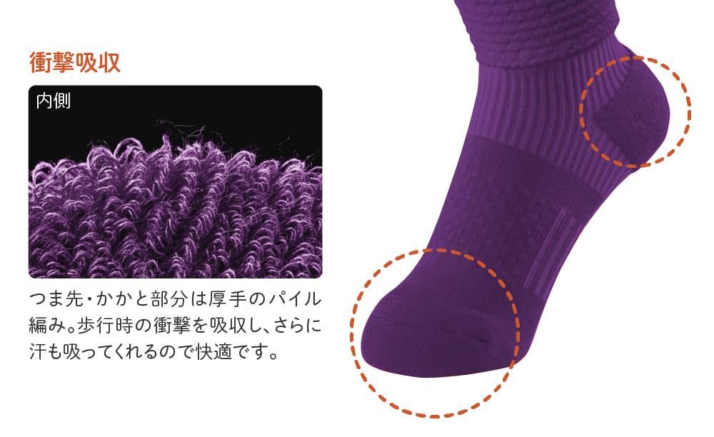 履き口ふんわりウォーキングサポートソックス - 山忠日和