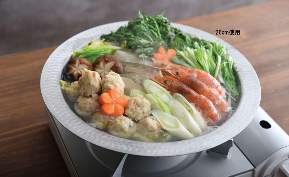 ステンレス製全熱源対応鍋*5 とにかく洗いやすいステンレス卓上鍋 - 冷え対策にあったか靴下