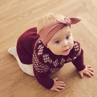 <img class='new_mark_img1' src='https://img.shop-pro.jp/img/new/icons7.gif' style='border:none;display:inline;margin:0px;padding:0px;width:auto;' />Knit jacquard long sleeve dress baby