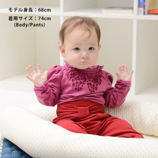 <img class='new_mark_img1' src='https://img.shop-pro.jp/img/new/icons7.gif' style='border:none;display:inline;margin:0px;padding:0px;width:auto;' />Petit blossom applique long sleeve body