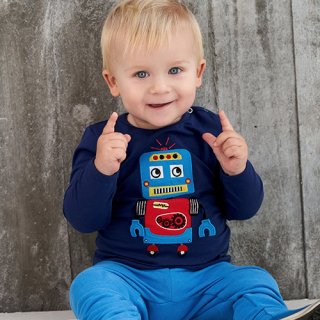 <img class='new_mark_img1' src='https://img.shop-pro.jp/img/new/icons7.gif' style='border:none;display:inline;margin:0px;padding:0px;width:auto;' />Hello robot long sleeve T baby
