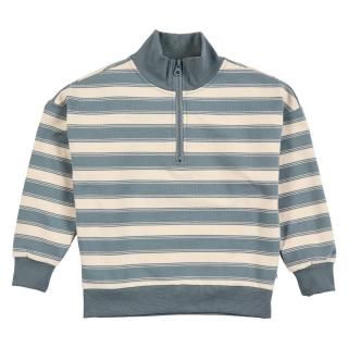 <img class='new_mark_img1' src='https://img.shop-pro.jp/img/new/icons7.gif' style='border:none;display:inline;margin:0px;padding:0px;width:auto;' />Half zip stripe sweatshirt