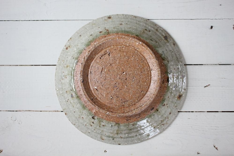 美品　宮城陶器　プレート　約25.4cm 新品未使用 宮城陶器 / 8寸皿 灰釉白土 - mofgmona traveling shop online