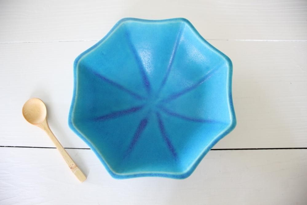 大嶺工房 / 青釉 八角鉢 - mofgmona traveling shop online