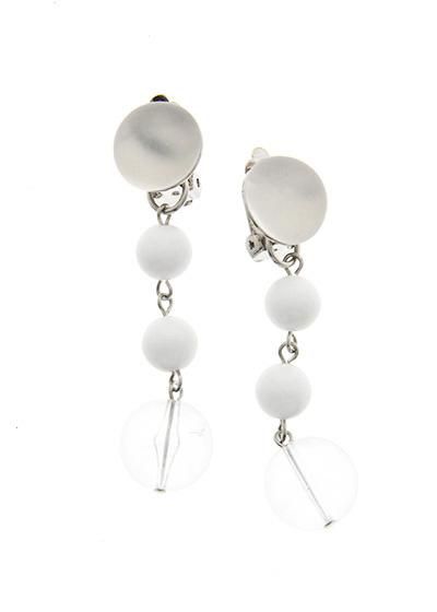 Frost & White/Clear ダブルホワイト ピアス