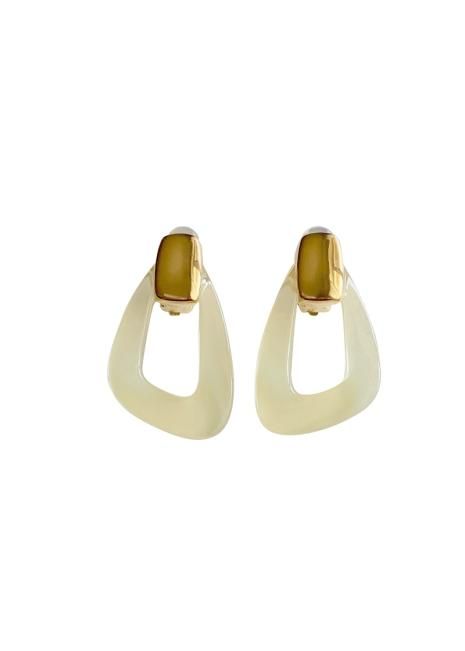 美品 LUCAS JACK ピアス アイボリー - メルカリ