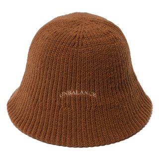 Knit Bucket Hat (Brown)
