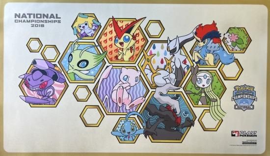 アイボリー×レッド 【海外限定】ポケモンカード NCS 2016 プレイマット