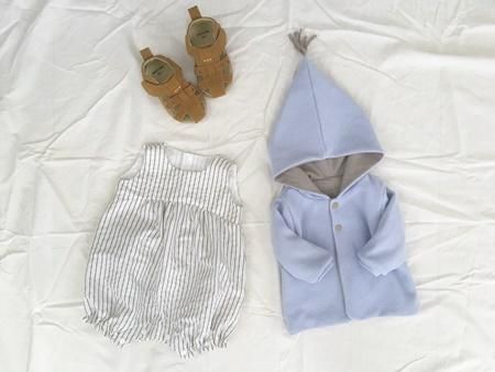 A3ダウンロード型紙】4wayベビーロンパース 80