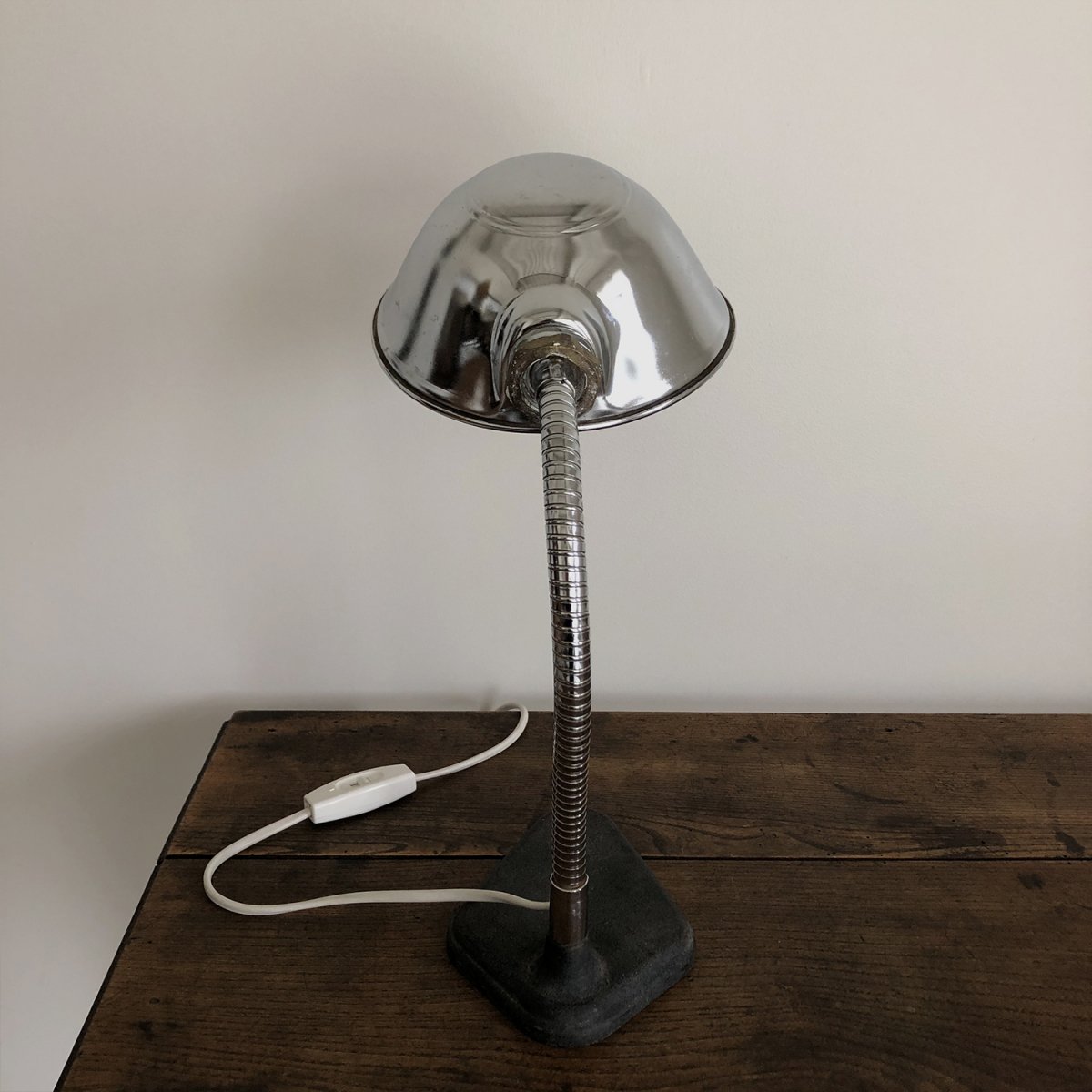 Silver Gooseneck Desk Lamp - SAML.WALTZ