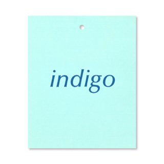 1122-00 「indigo」下げ札（ラベル）　＠9.90〜