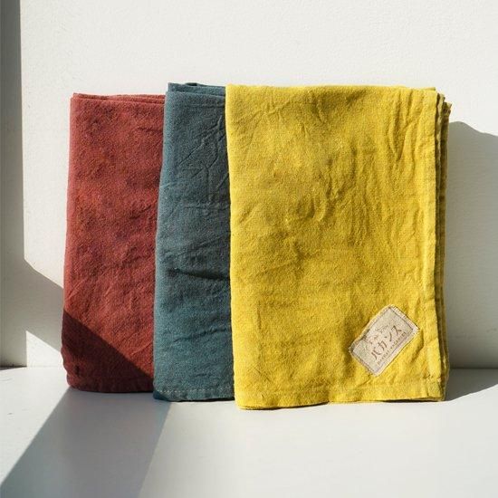 新品！草木染　敷物　認証印あり ベーカリーバカンスオリジナル草木染め風呂敷 - ベーカリーバカンス