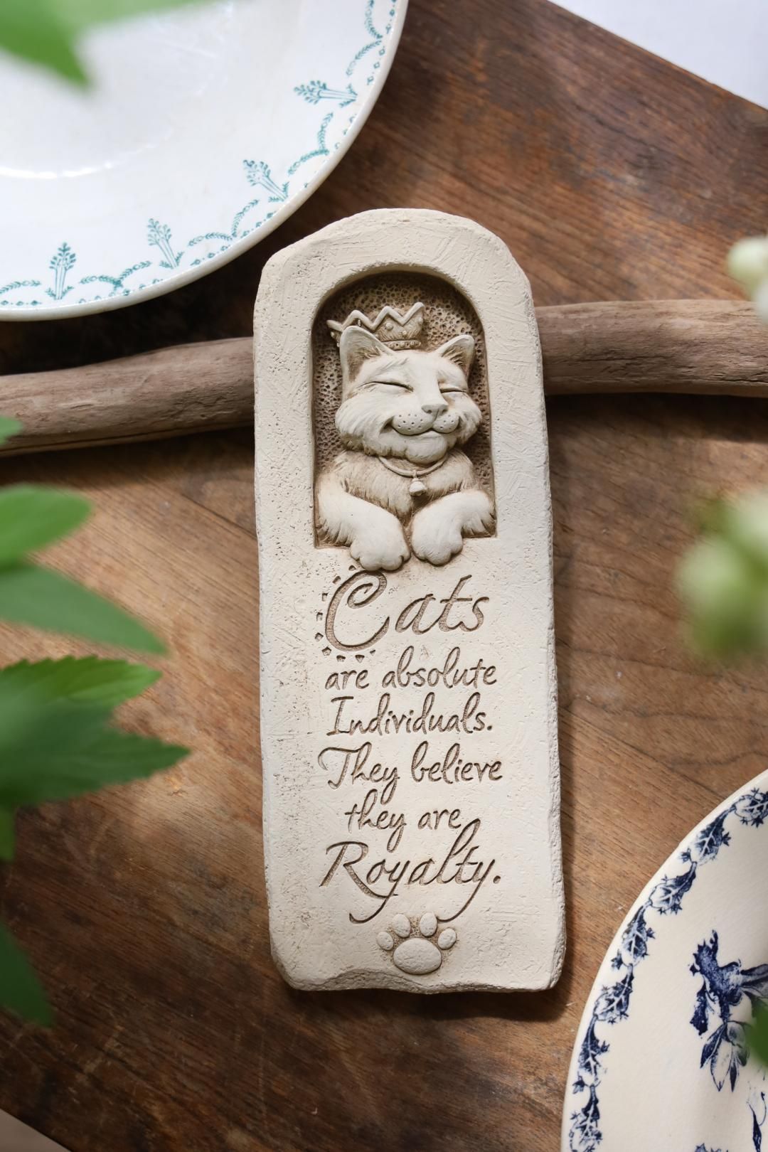 Carruth studio ガーデンオーナメント Feline Philosophy