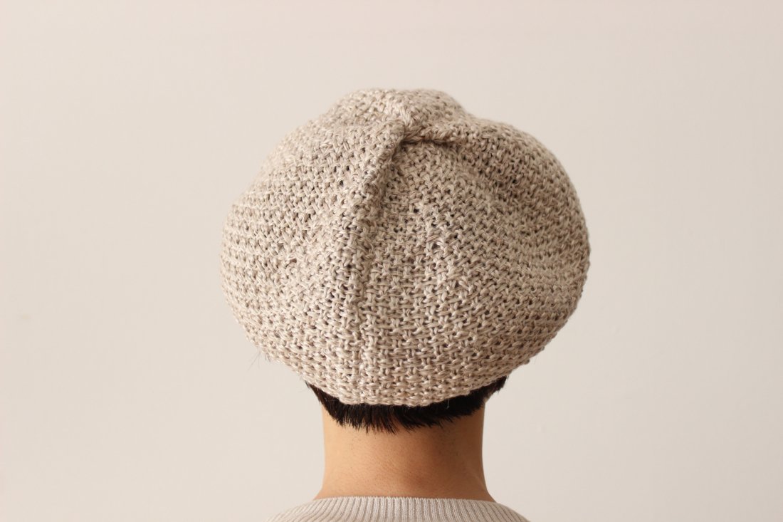 mature ha ベレー帽 knitted linen - タチバナストア tachibana store