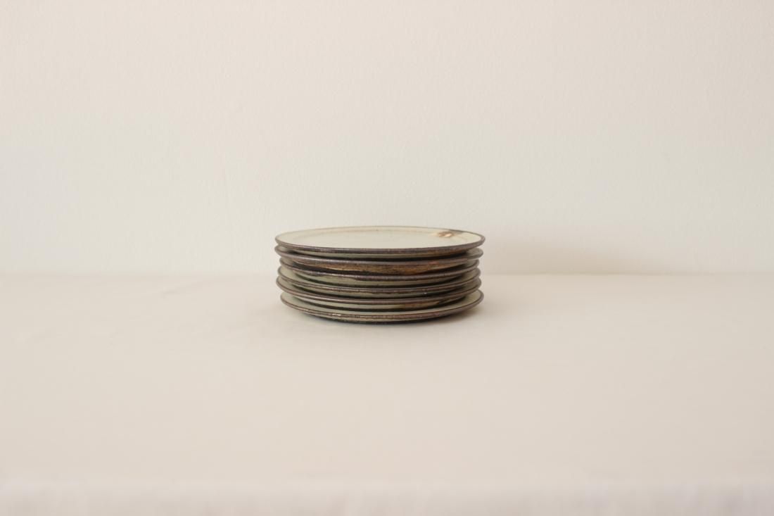 十河隆史 粉引き5寸リム皿 - タチバナストア tachibana store