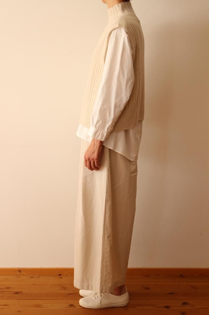 evam eva E243K056 ウールシルクベスト - タチバナストア