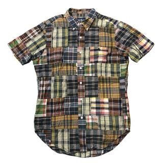 Polo patchwork checked shirt