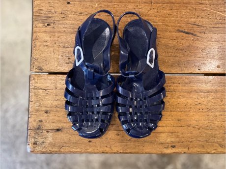 Hѥڡrubber sandal navy size41