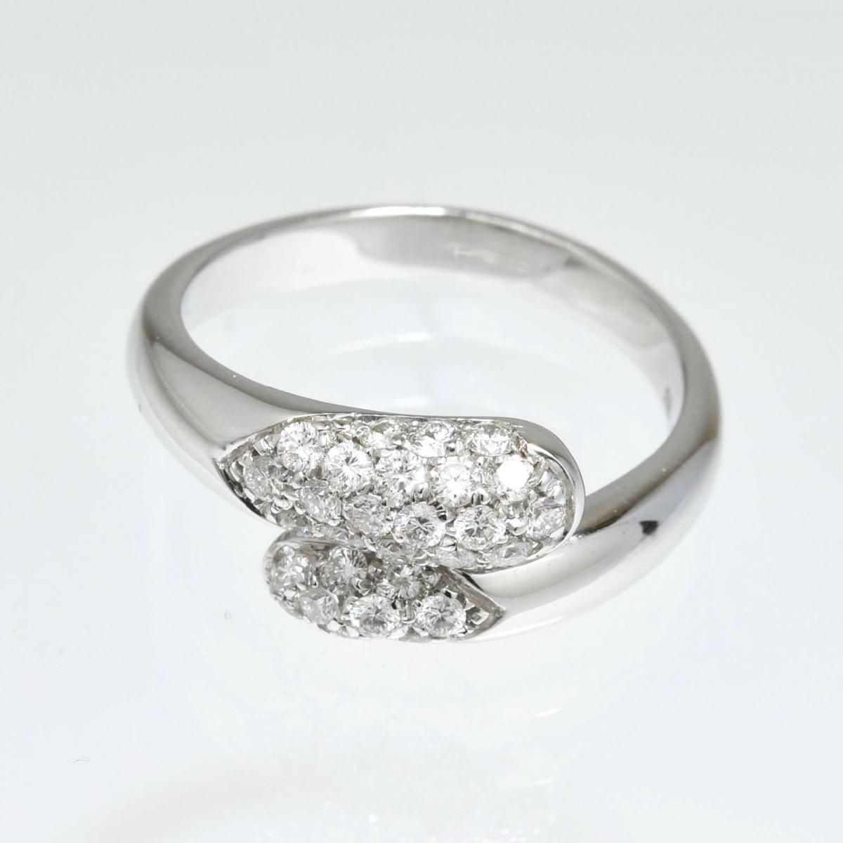 ブルガリ K18WG ダイヤリング アストレア 4.7g☆#14 BVLGARI