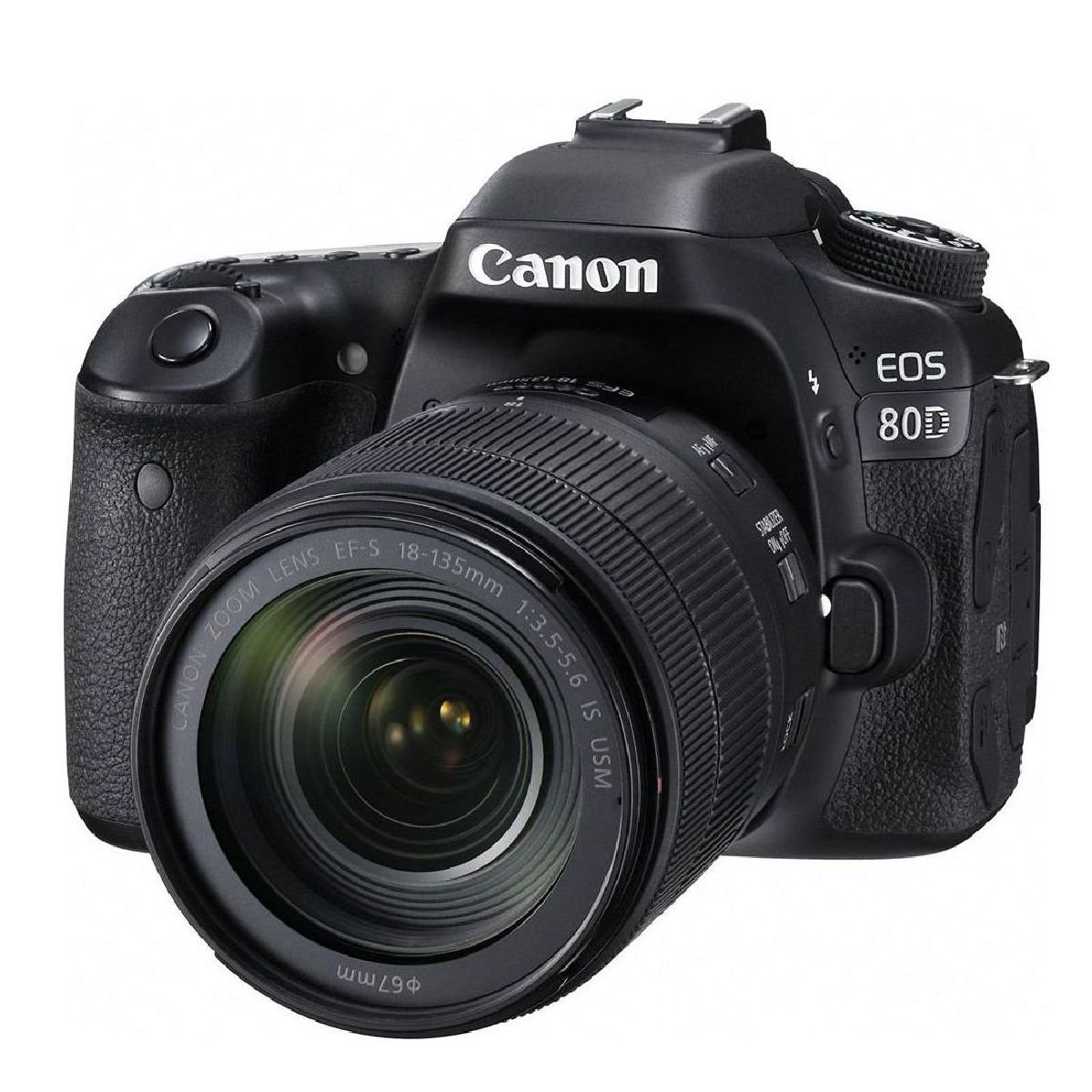 新品☆キャノン 一眼レフデジタルカメラ EOS 80D レンズキット EF-S 18 ...