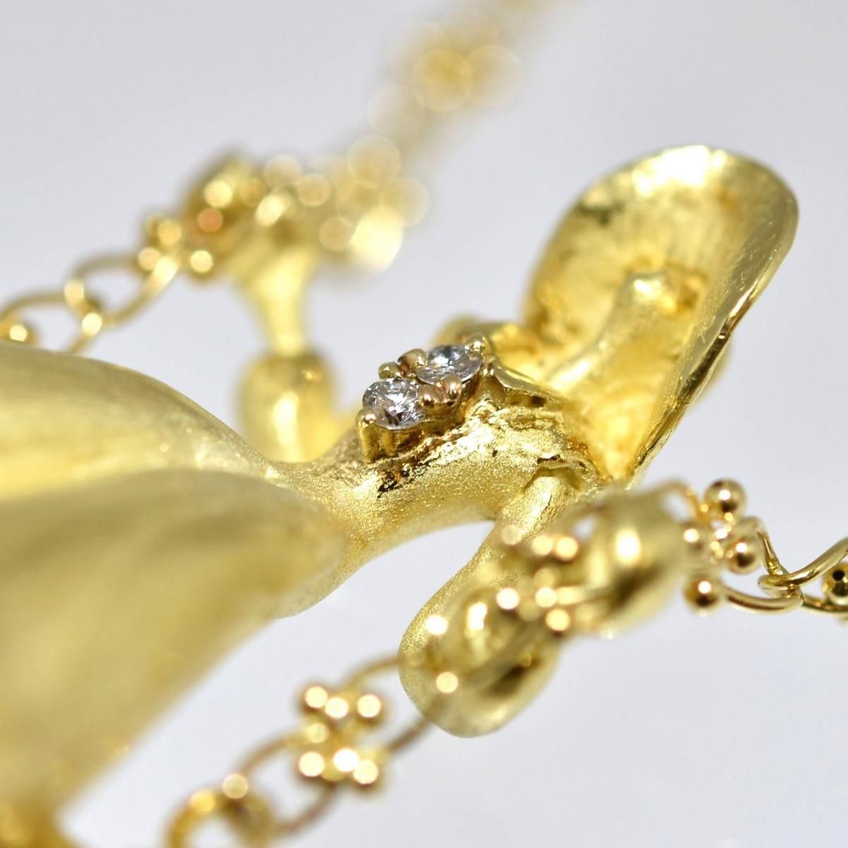 友安昭 K18 ダイヤネックレス 13.7g/D0.031ct☆TOMOYAS ダイヤ 友安昭 K18 ダイヤネックレス 13.7g/D0.031ct☆TOMOYAS ダイヤ