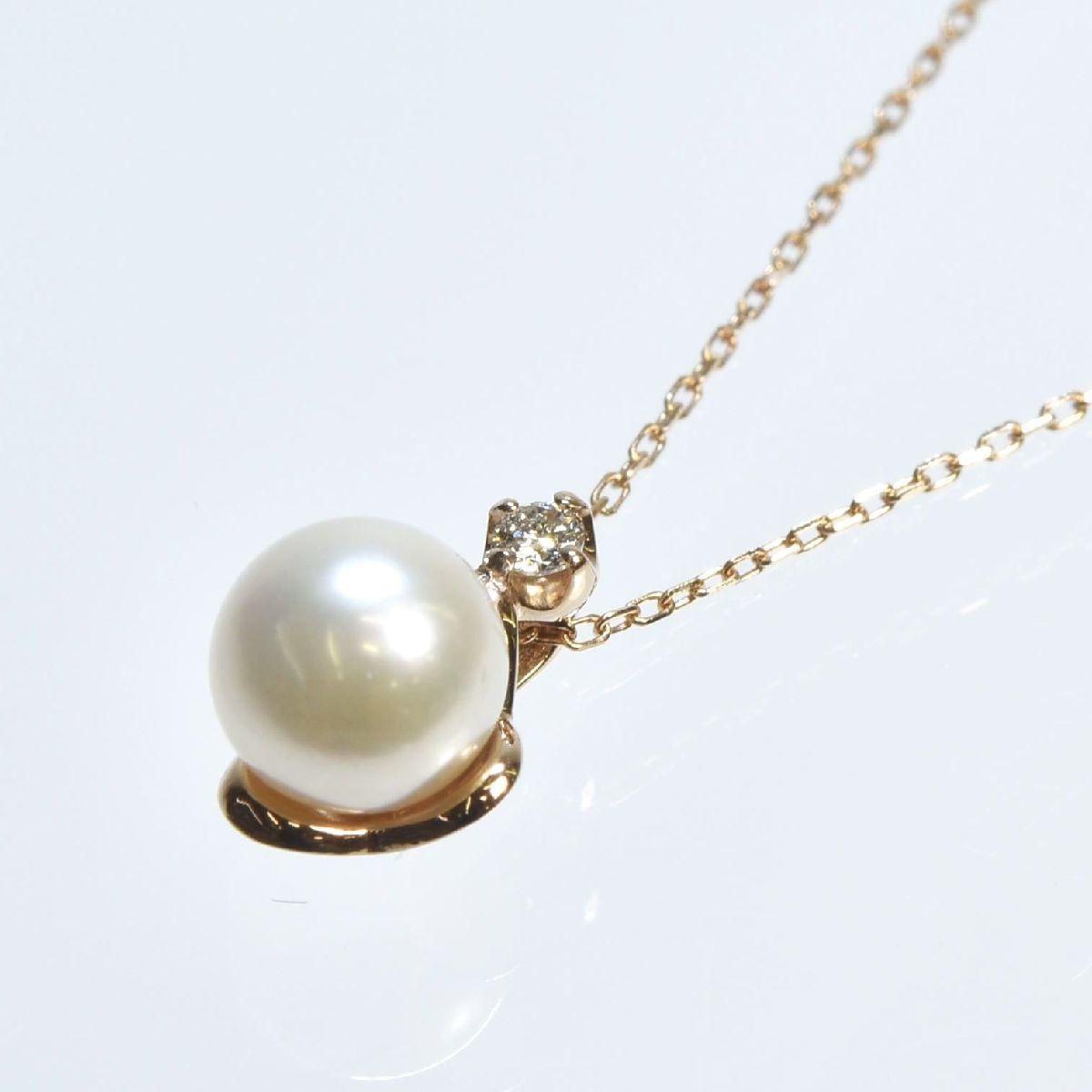 K18PG  ѡͥå쥹 5.5mm D0.02ct 1.3g40cm ԥ󥯥 ٥ӡѡ