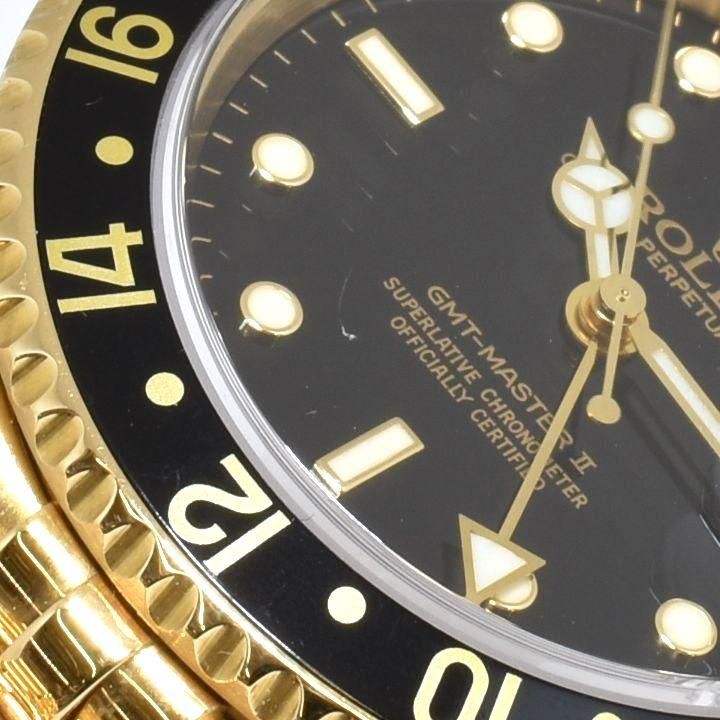 店頭販売品】ロレックス/K18YG/GMTマスターⅡ/16718/A番