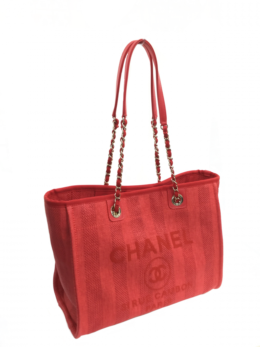 CHANEL トートバック レッド