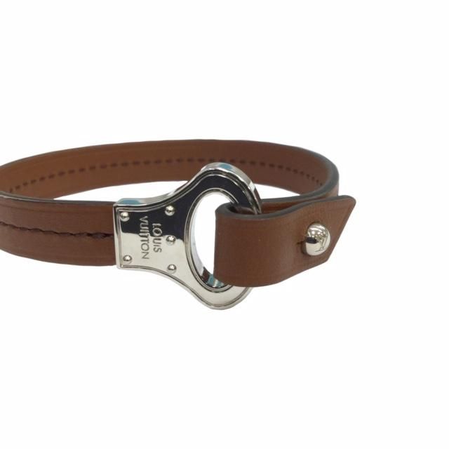 Louis Vuitton レザー バングル ブラウン Louis Vuitton バングル ブラウンレザー - メルカリ