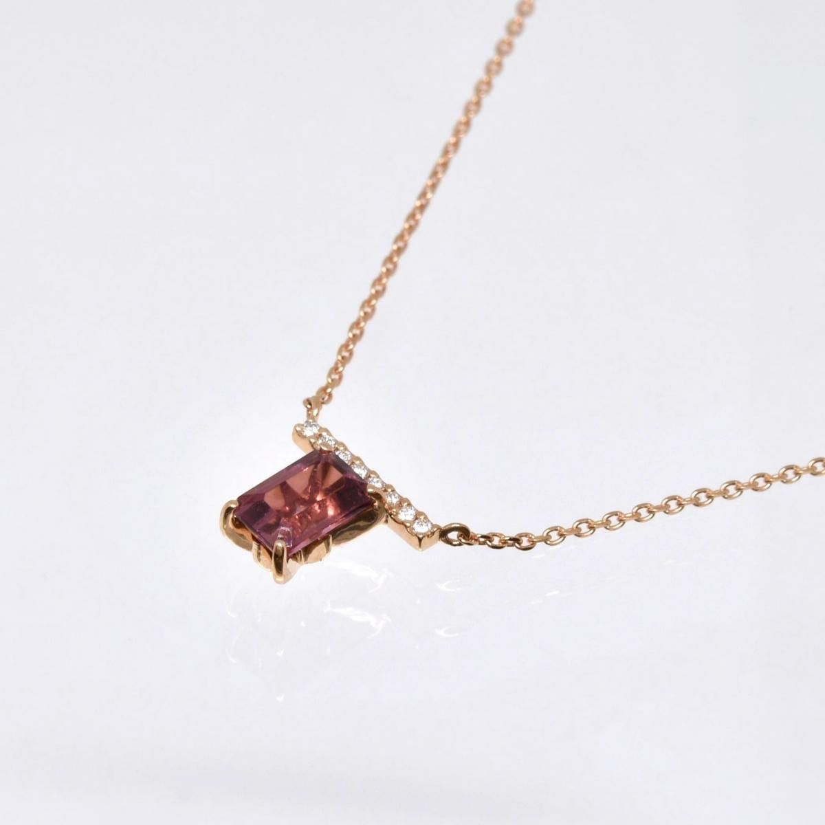 奨꡼ K18PG ᥸ȥͥå쥹 D0.02ct 1.7g  40cm STAR JEWELRY ԥ󥯥